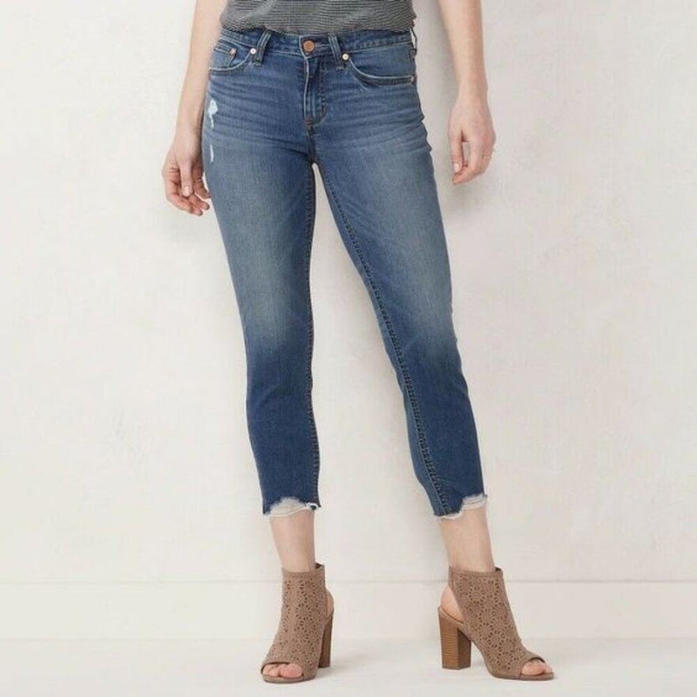 LC Lauren Conrad Skinny Crop Jeans